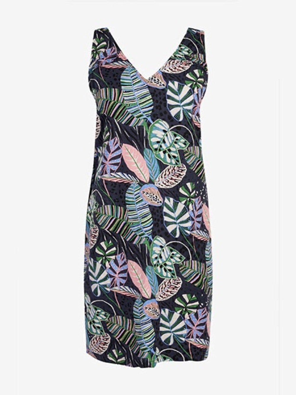 Patterned mini Linen Dress - Picture 9 of 9